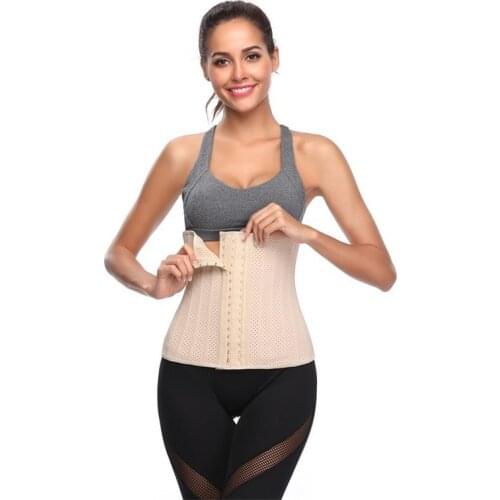 30cm 25 Steel Bone Breathable Latex Waist Trainer Body Shaper Slimming Sheath Belly Women Corset Ultra Sweat Belt for Training