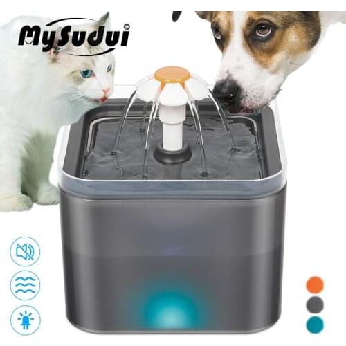 2L Auto Feeders Drinker For Cats Automatic Cat Water Fountain Dispenser Smart Drinking Bowl For Cats Dogs Led Light Electric USB