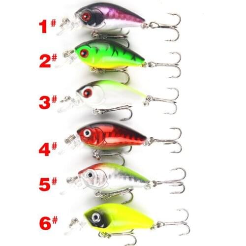 6PCS/High Quality Slow Sinking Pencil Hard Fishing Lures with Feathers Treble Hooks 4.5cm/3.8g
