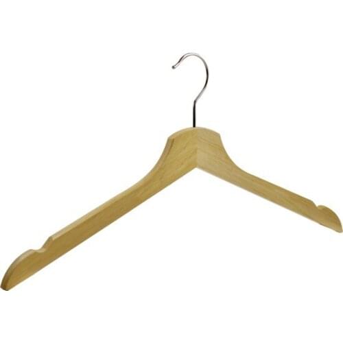 Modern Nyn Wooden Clothes Hanger Natural Color 8 Pcs