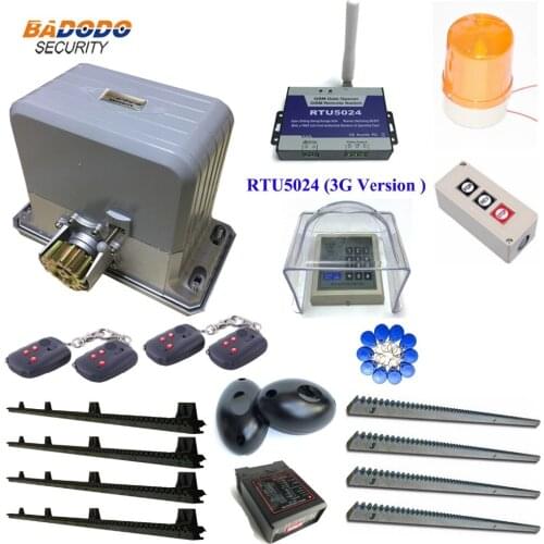 1800KG force automatic sliding gate door opener operator with 4 meters Nylon racks or metal racks for sliding gate open