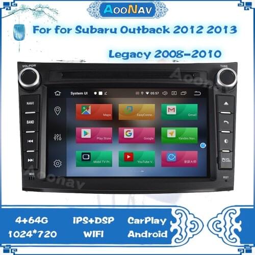 Android 10.0 GPS Navigation Car DVD Player For Subaru Legacy Outback 2009-2014 Multimedia Car Radio Recorder Navigation Headunit