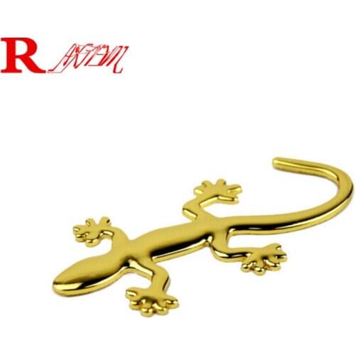 Car styling 3D Metal Gecko Lizard Stickers For Saturn Astra Aura Ion Outlook Vue For Hummer H1 H2 H3 H3T H5 H6