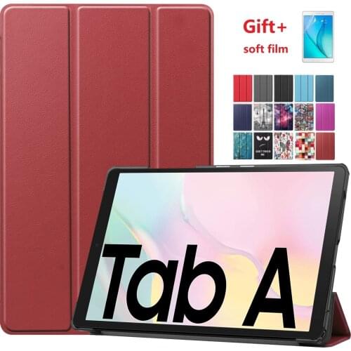 For Samsung Galaxy Tab A7 10.4 T500 T505 Tablet Cover Stand Case Tab A 10.4'' 2020 Case 8.0" SM-T505 T500 Funda with soft film