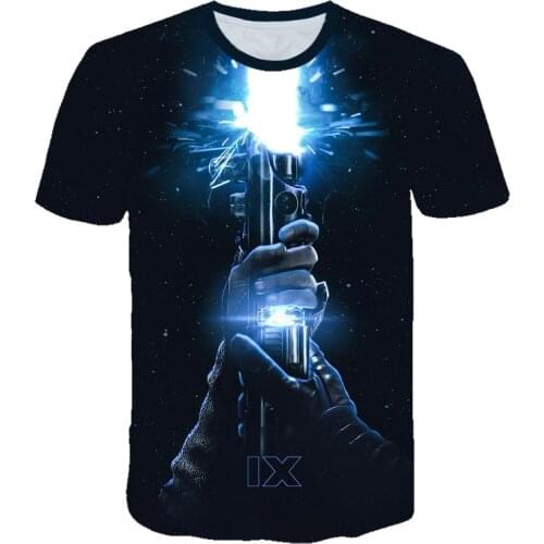 2020New T Shirt Men Women Parent-child outfit Star wars T-shirt 3D Cool Tee Star wars Boy Girl Kids Short Sleeve Streetwear Tops