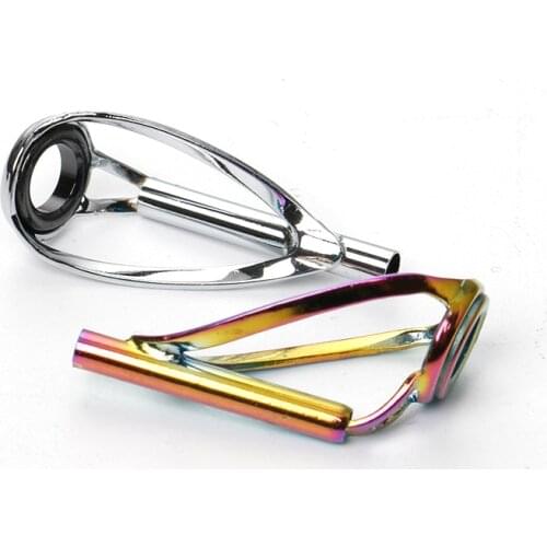 11pcsFishing Rod Guides Set Tips Repair Kit DIY Rod Building Eye Rings Guias de pesca Rod canne a peche guides