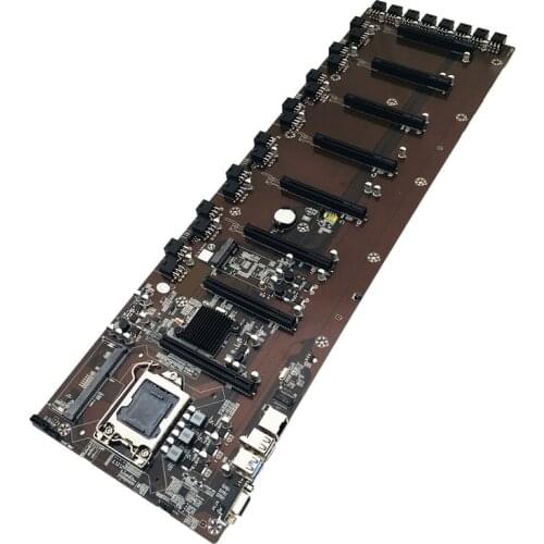 B75 Miner Motherboard LGA 1155 8XPCI-E 16X Graphics Card Slot 65mm Spacing for ETH BTC Miner Mining