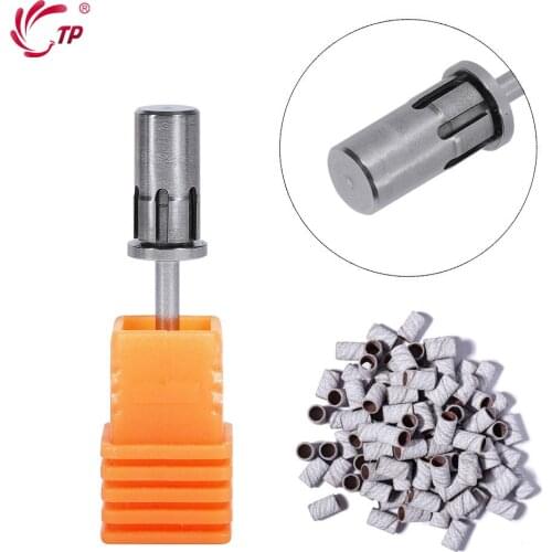 Medical Stainless Steel Nail Drill Bits Ring Sanding Bands Mandrel Grip Cutters Manicure Sanding Caps Pedicure Cutters Pedicure