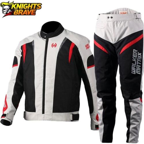 Motorcycle Jacket Pants Suit Cold-proof Waterproof Winter Men Motorbike Riding Moto Jacket Protective Gear Armor Clothing