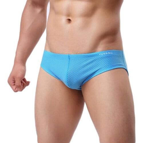 Mens Sexy Underwear Briefs U Convex Pouch Low Waist Breathable Underwear Male Nylon Brief for Men Underpants Male Panties