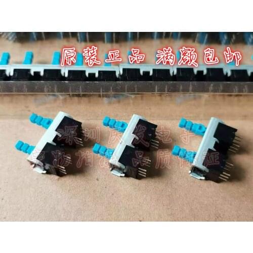 Original New 100% FD2L6C interlocking switch press key open association double 6pin skating band lock blue handle button
