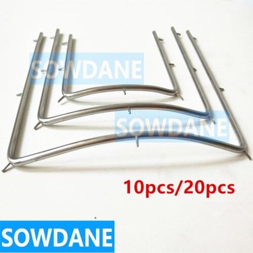 10pcs/20pcs Dental Orthodontic Rubber Dam Frame Dentist Ortho Tool Instrument Stainless Steel 10cm/12cm/7.3cm