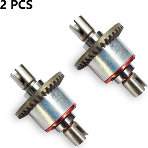 2Pcs Full Metal All-Metal Differential Gear Upgrade Parts for Wltoys 144001 124019 124018 RC Car Spare Accessories