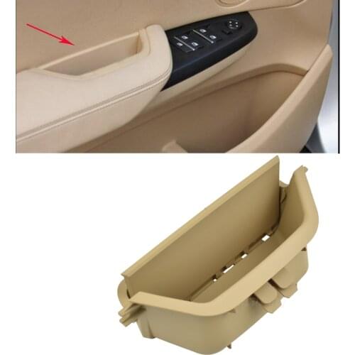 Right Left Black Beige Car Interior Inner Door Pull Handle Trim Cover Full set Fit For BMW X3 X4 For F25 F26 2010-2017
