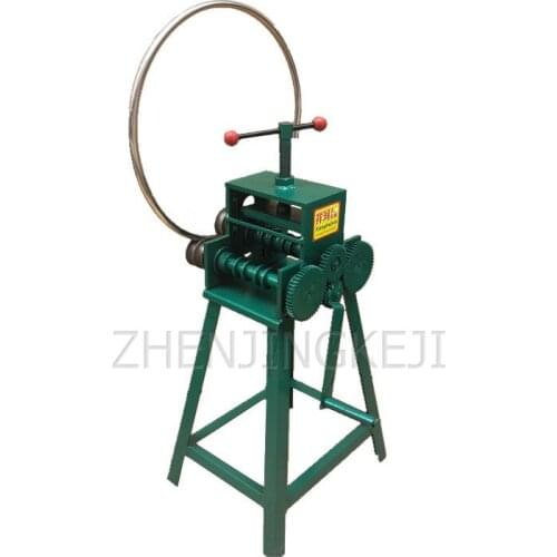 Hand Crank Bender Multifunction Small Bender Round Square Tube Heavy Manual Type 50 Double Screw Four-Wheel Looping Machine