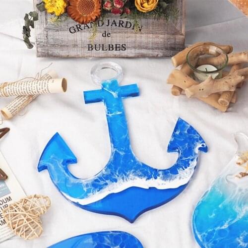 Anchor Silicone Casting Molds Jewelry Tools For DIY Resin Tray Ocean Series Coaster Tabletop Decoration Uv Epoxy Craft Handmade