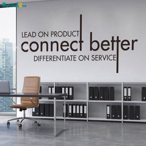 Connect Better Office Wall Decals Studio Decor Secret Of Success Removable Murals New Art Word Design Vinyl YT4483