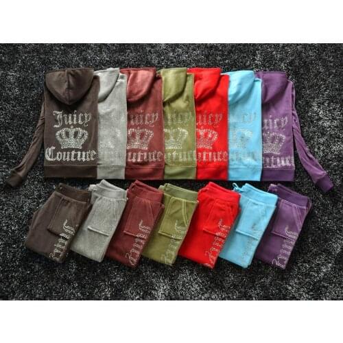 Spring/Fall 2021 Womens Velvet Fabric Tracksuits Velour Suit Women Track Suit Hoodies And Pants fat sister sportswear