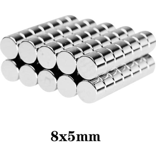 10~250PCS 8x5 mm Small Round Magnet disc 8mm*5mm Neodymium Magnet Dia 8x5mm Permanent NdFeB Strong Powerful Magnet 8*5 mm N35