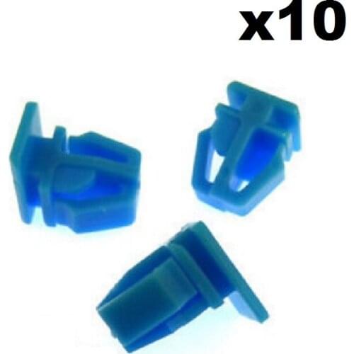 10x For Honda Plastic Trim Clips- For exterior door mouldings, side trim & bumpstrip