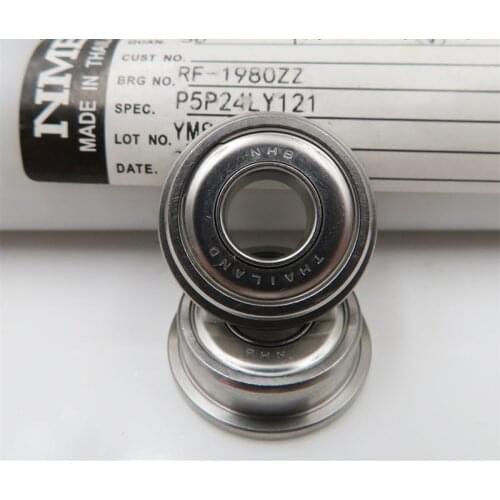 20pcs/100pcs Original NMB Minebea flanged bearing F698ZZ 8*19*6mm RF-1980ZZ ABEC-5 miniature flange deep groove ball bearings