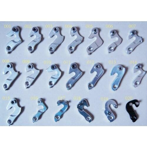 20 Styles Universal Bicycle Rear Derailleur Hanger Tail Hook Lug Parts for Mountain Bike Road Racing Triathlon Bike Frame CCH017