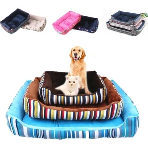 2020 baby soft large Pet Dog Bed Cat kennel Warm Cozy Dog House Soft Fleece Nest Dog Baskets Mat Autumn Winter Waterproof Kennel