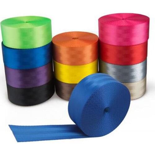 380cm Strengthen Car Modified Seat Belt Webbing Racing 2 Inch Harness Strap DIY Backpack Pet BeltSewing Accessories