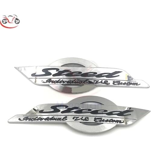 Motorcycle 3D Emblem Badge Fuel Tank stickers decals For Honda VLX 400/600 Steed 400/600 Tank Pad Protector Decal sticker