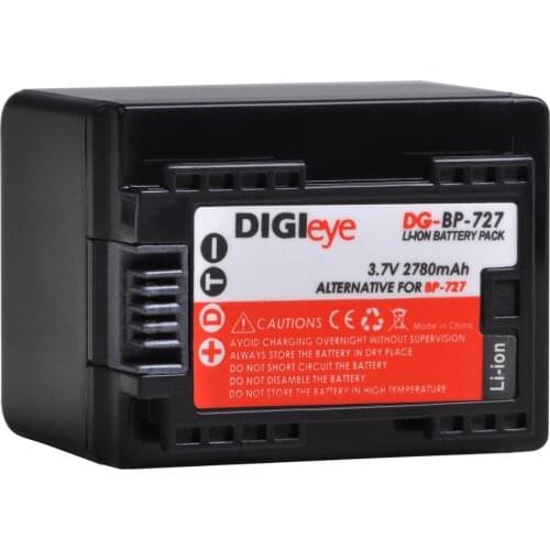 3.7V 2780mAh BP-727 BP 727 BP727 Battery for Canon Vixia HF R70 HF R72 HF R700 HFR30 HFM50 HFM500 HFR50 HFR500 HFR60 HFR600