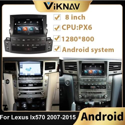 PX6 Android car radio for Lexus lx570 2007-2015 car stereo autoradio vertical screen GPS navigation multimedia player