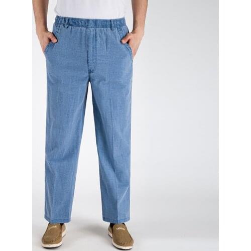 2021 New Arrival Autumn Summer Casual Pants Natural Cotton Linen Tall waist Plus Size 5XL Flax Breathable Loose mens trousers