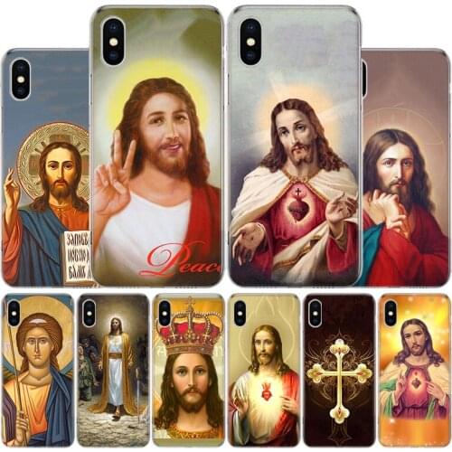 Jesus Christ God bless You Cover Phone Case For Apple iphone 11 12 Pro XR X XS Max 7 8 6 6S Plus + 7G 6G 5 SE 2020 Coque Popular