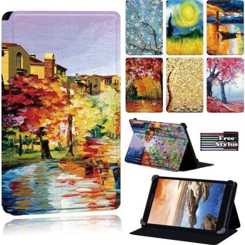 Painting Tablet Case for Lenovo Tab 8/A7- 30 A3300/A7- 50 A3500)/Tab A8-50 A5500/Tab S8 - 50/thinkpad Tablet 2/Yoga Tab 4 Plus