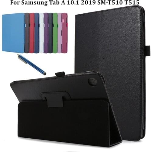 For Samsung Galaxy Tab A 10 1 2019 Case SM-T510 T515 Cover Folding Stand Funda for Tablet Samsung Galaxy Tab A 2019 T510 Case