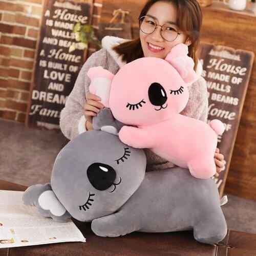 Simulation Koala Plush Toy Koala Bear Plush Kawaii Pillow Stuffed Animal Bed Soft Sofa Nap Pillow Friend Christmas Girls Gifts