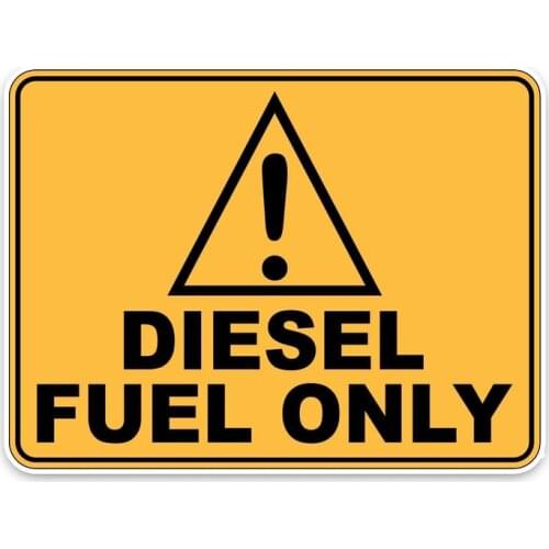 Hot Sell Personality DIESEL FUEL Only Car Stickers Accessories Motorcycle Sunscreen Waterproof PVC 14cm*10cm