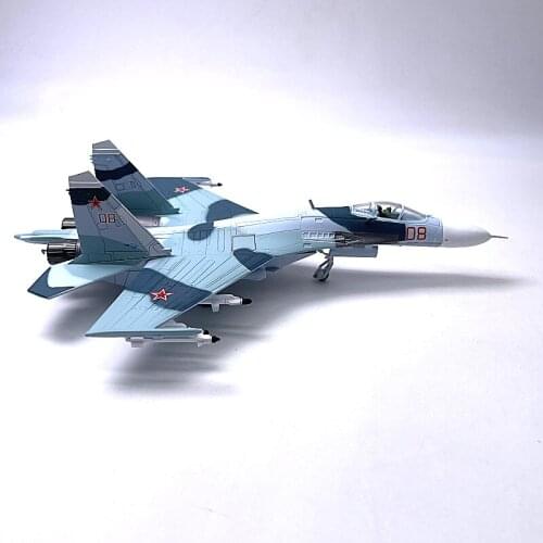 1:100 Scale Su 27 Su-27 Flanker Fighter Model Russia Air Force Static Simulation Product Aircraft Airplane Models Toy Gift