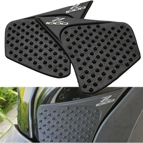 Motorcycle Anti slip Tank Pad Protector Sticker 3M Side Gas Knee Grip Traction Pads For Kawasaki Z1000 2014 2015 2016