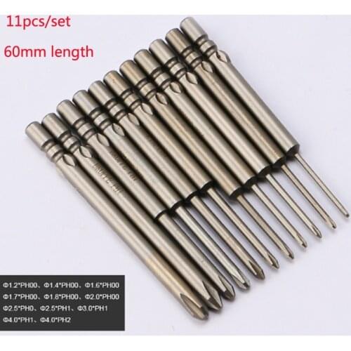 800 T5-T15 Torx Screwdriver Bit Set 4mm Round Shank Hex Slotted PH Head Electric Screwdriver Bits S2 Alloy Steel Hand Tools