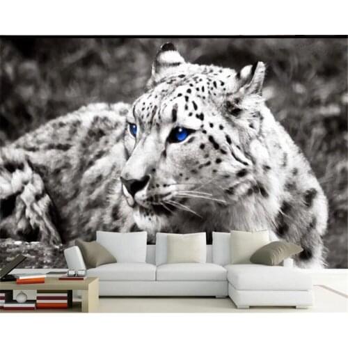 Beibehang Customized modern fashion leopard leopard papel de parede 3d wallpaper Nordic simple childrens room decorations