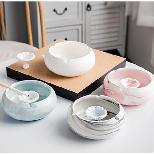 Ceramic Ashtray пепельница Creative Nordic Style Household Personality Office Fly Ash Decoration Gift For Boyfriend Ashtrays