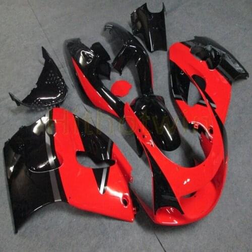 Custom motorcycle body kit for GSXR600/750 1996 1997 1998 1999 2000 GSX-R600 GSX-R750 ABS Fairings+Screws+red black