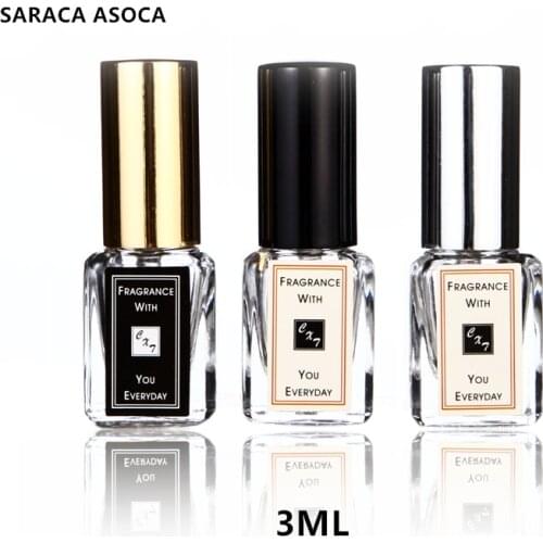 20pcs/lot 3ml Transparent Square Glass Spray Perfume Bottle Refillable Empty Bottle Thick Bottom Silver Black Automizer