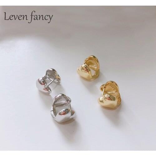 Pure 925 Solid Silver Love Heart Shape Stud Earrings for Ladies Engagement Wedding Anniversary Jewelry Valentines Day Earrings