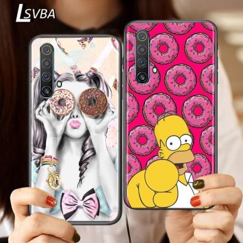 Silicone Cover First Coffee Donut For Realme V15 X50 X7 X3 Superzoom Q2 C11 C3 7 7i 6s 6 5 Global Pro 5G Phone Case