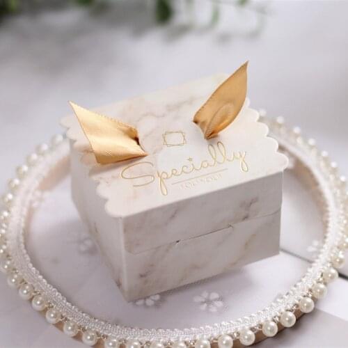 Angel Wings Wedding Candy Box Candy Bag Baby Shower Wedding Favors Chocolate Paper Gift Box Baking Package Party Decorations