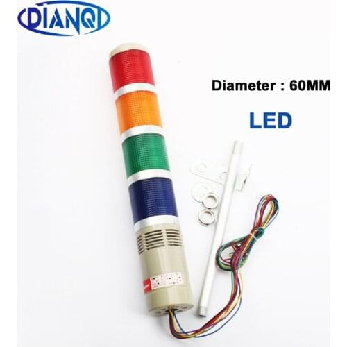 60mm LED Red Green Yellow Industrial Tower Signal Light LTA-205 Red green yellow blue indicator light Red Green customization