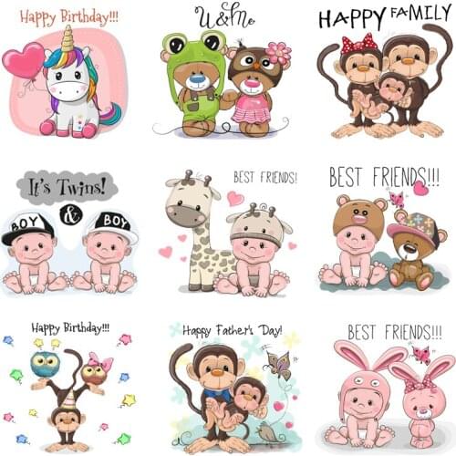 Iron-on Transfers for Clothing Patches Clorhing Stickers on Baby Clothes Stripe Diy Cute Patch Fusible Vinyle Thermocollant C