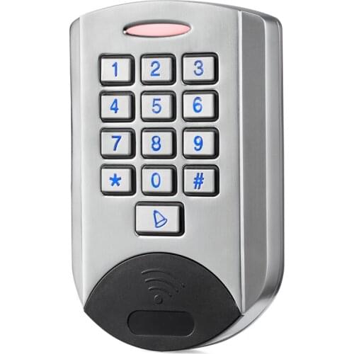 Smart Door Control System: Metal Casing Reader U9 comes with power supply,magnetic lock,zl bracket,exit button,and user cads